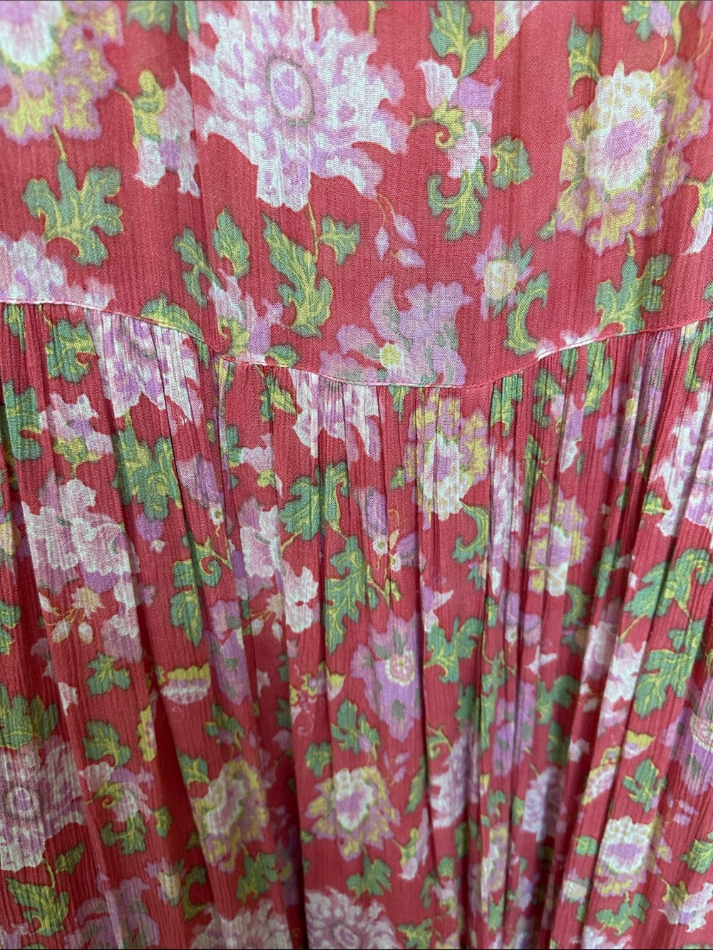 April Cornell Pink Floral Maxi Dress - Picture 6 of 6